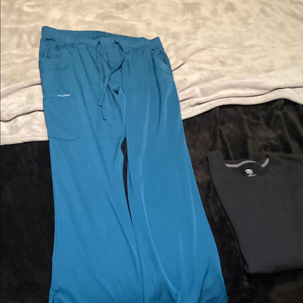 Cherokee Blue Scrub Pants